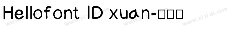 Hellofont ID xuan字体转换